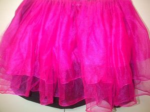 Adult Female Costumes to Hire - Pink tutu with black skirt